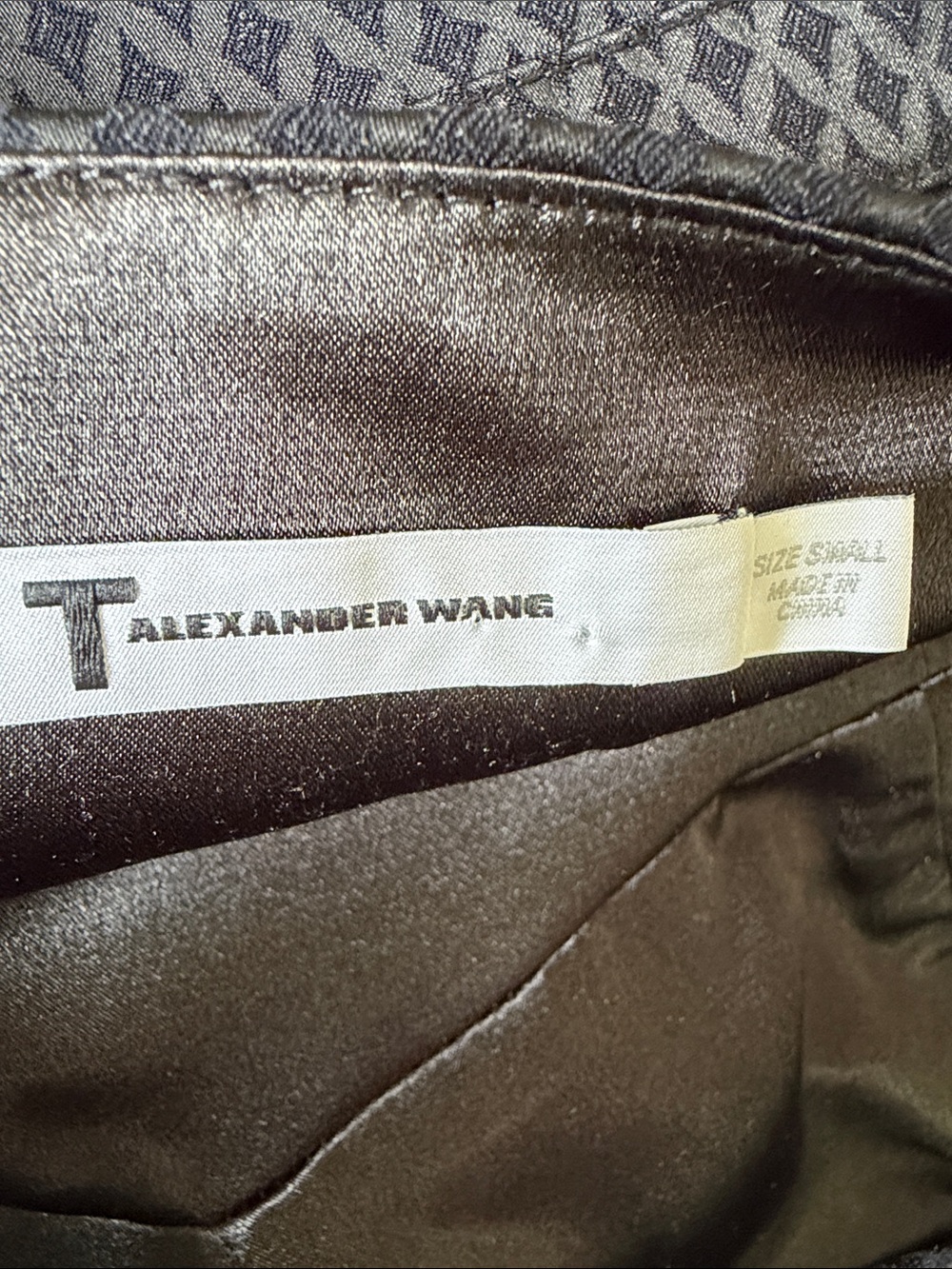 Alexander Wang Jacquard Bustier dress in ink strappy S